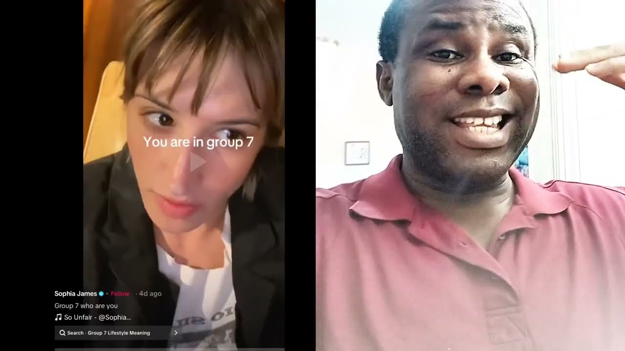 Объяснение тренда на TikTok группы Group 7 художницы Софии Джеймс.