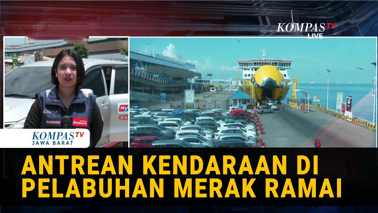 Pelabuhan Merak Ramai, Penumpang Penyeberangan Turun 11,6 Persen