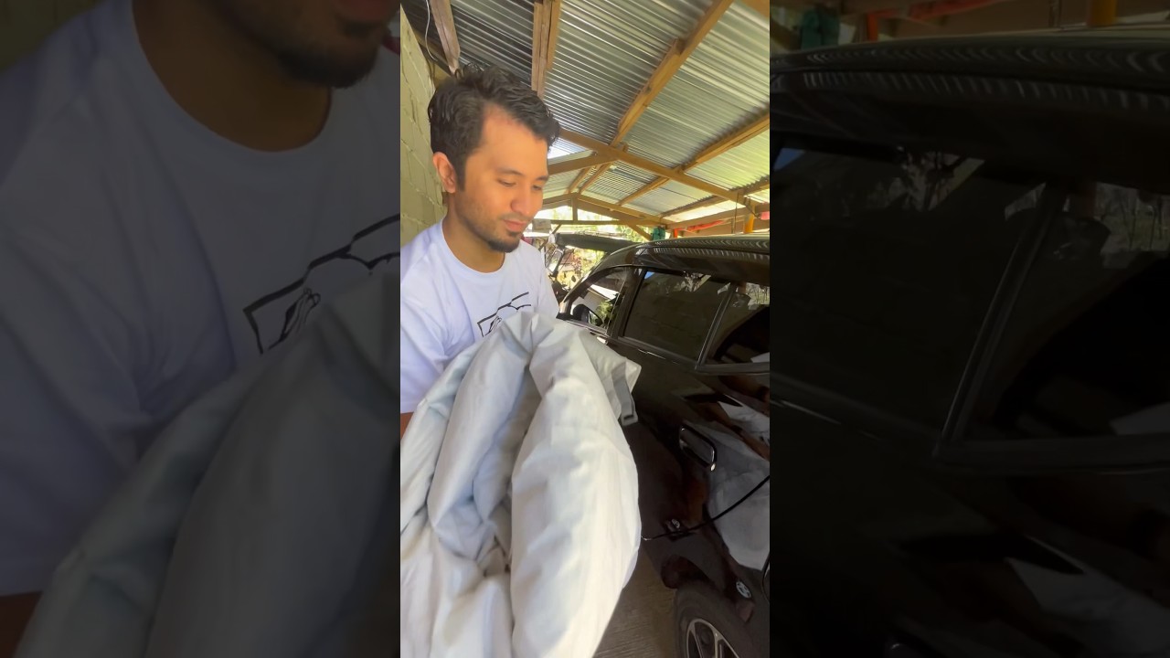 How to quicky fold car cover #carcover #carprotection