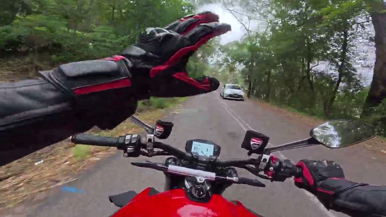 Ducati Streetfighter V2 - Foggy Wiseman Ferry ride - 02 March 2025 - POV 4K