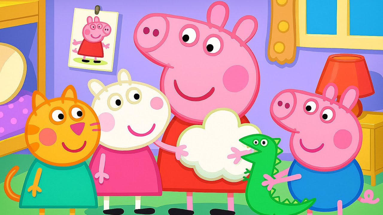 Peppa Pig’s Big Choice☁️🤔Candy Cat, Suzy Sheep or George Gets the Cloud Pillow?| Peppa Pig Animation