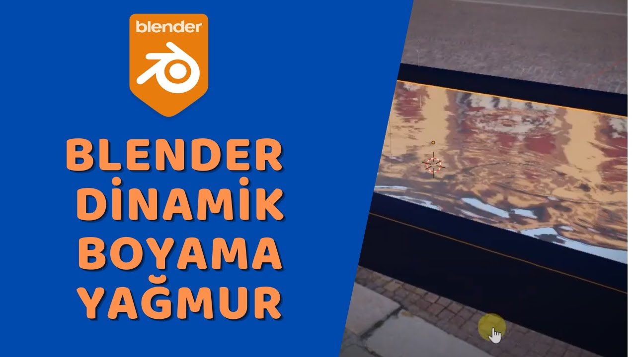Blender - Dinamik Boyama (Yağmur Damlaları)