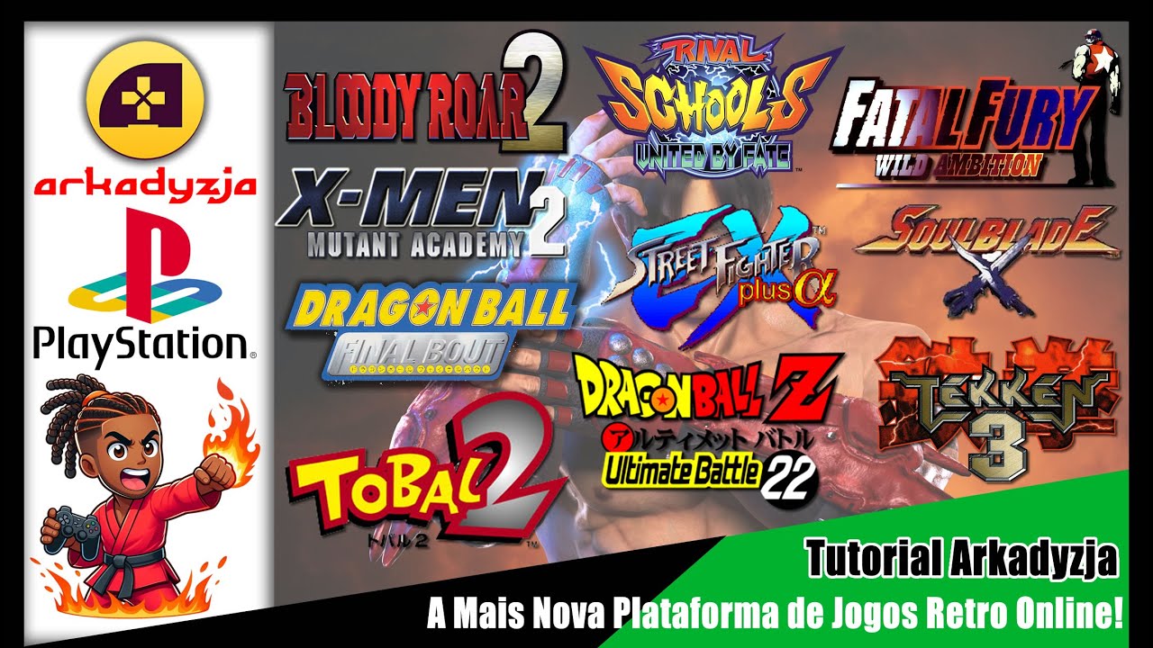 Live Tutorial Arkadyjza - Nova Plataforma de Jogos Retrô Online 