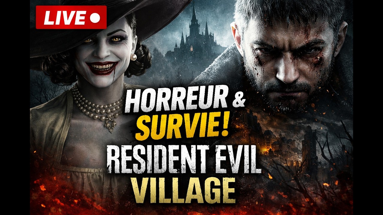 LIVE HORREUR  RESIDENT EVIL VILLAGE