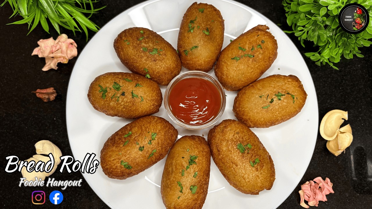 Bread Roll Recipe | Bread Potato Roll | Potato Stuffed Bread Roll | Bread Recipes |Crispy Bread Roll