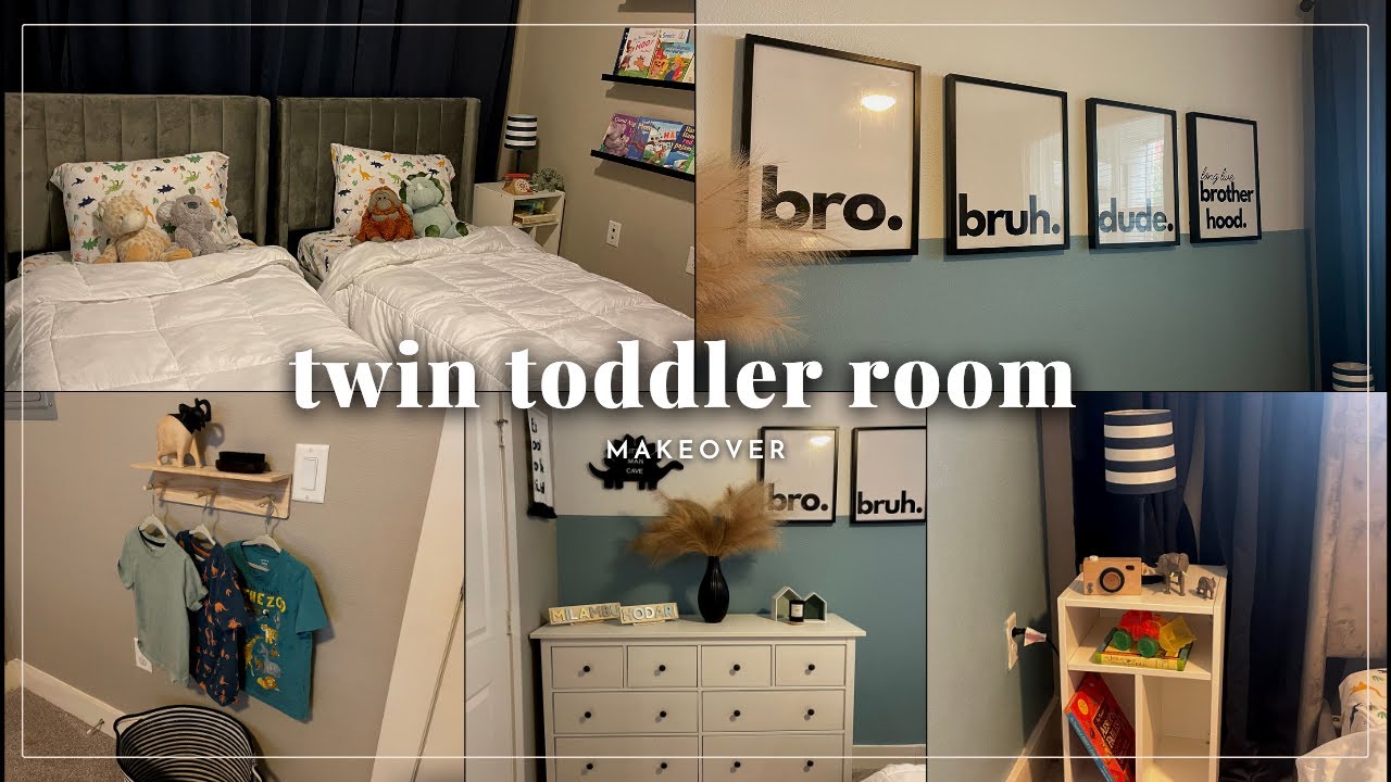 Twin Toddler Room Makeover (2022) // CLEAN, ORGANIZE AND DECORATE WITH ME |  FAITH MATINI