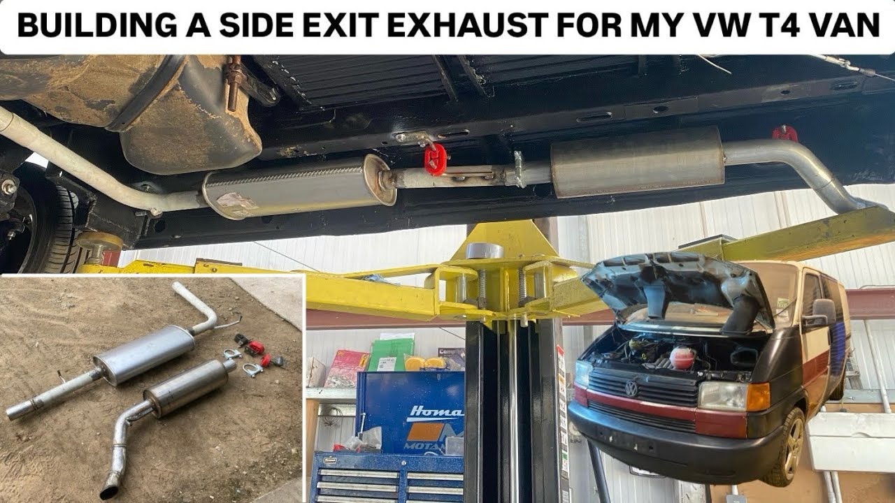 Fabricating a side exit exhaust for my VW T4 van!