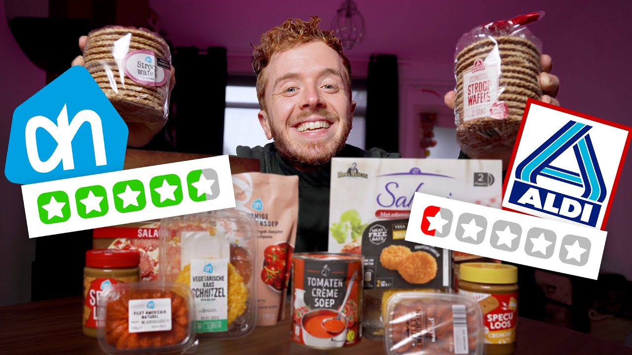 Aldi vs Albert Heijn B-Merken TEST! 🤤🛒 | Vet Gezellig: Eten