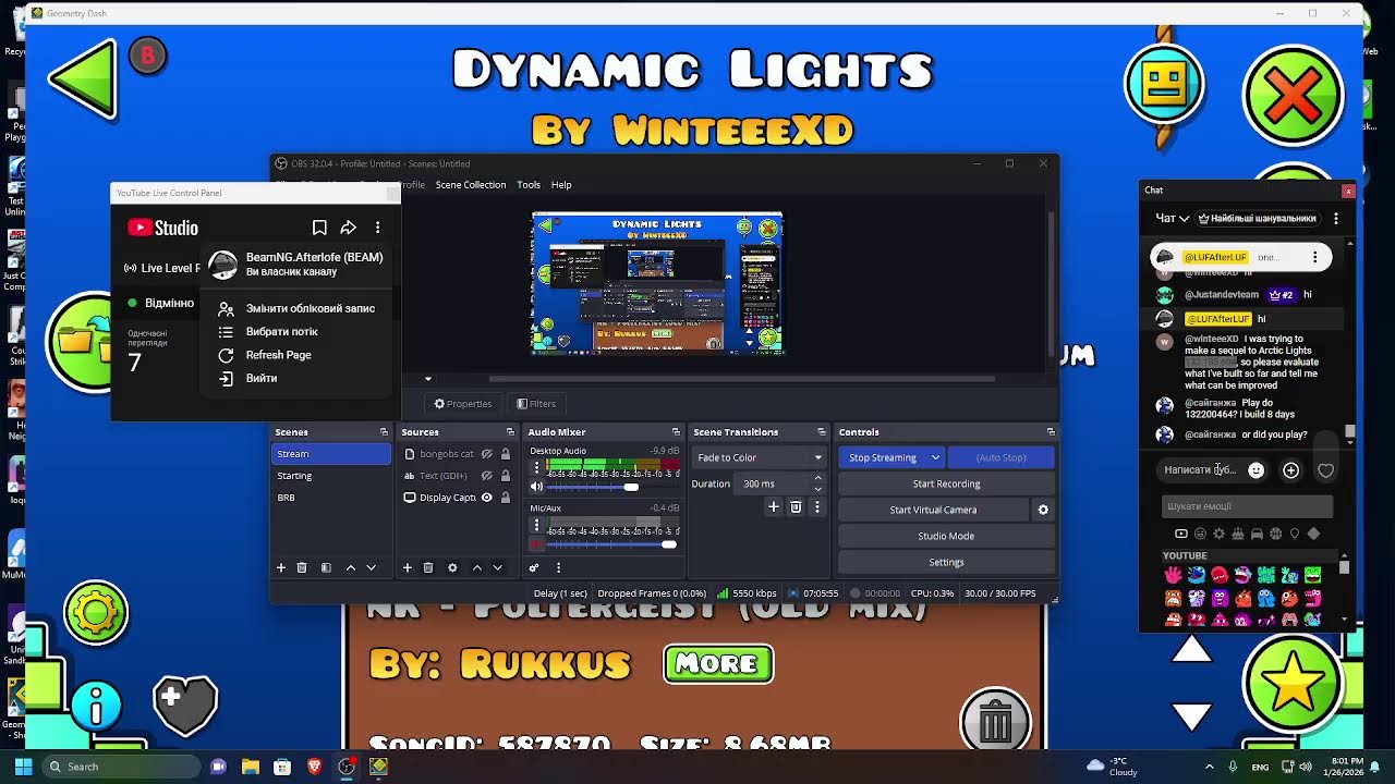 Live Level Requests Building a LVL! | Geometry Dash Stream