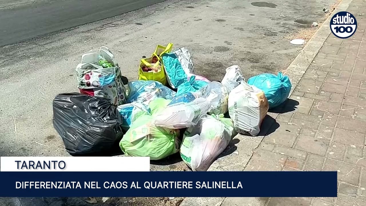 Differenziata nel caos nel quartiere Salinella