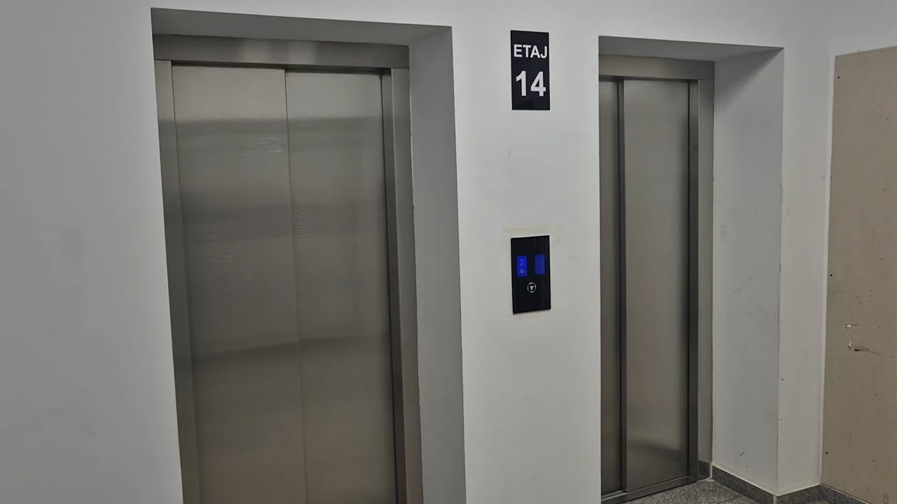 4x High-rise generic Mate Logistic traction elevators @ Strada Buzești 75-77, Bucharest, RO
