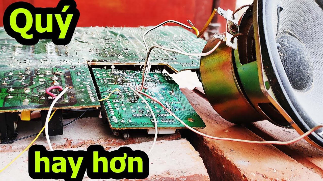 Tháo vỉ TV, cắt vỉ, bo mạch TV cũ làm mạch loa ampli, quý LA4282circuit