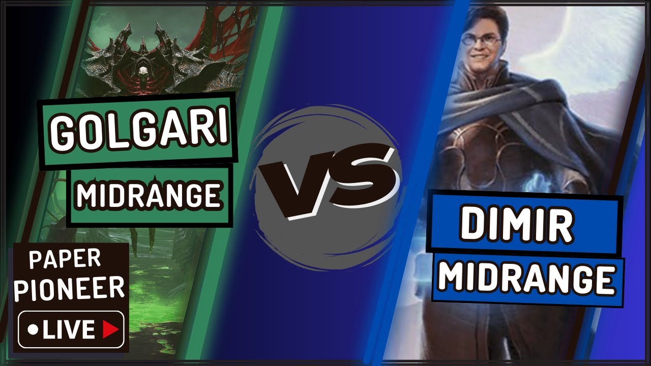 Store Champs Final!| ⚫🟢Golgari Midrange⚫🟢 v 🔵⚫ Dimir Midrange🔵⚫| Paper Standard Live feat Turbo play