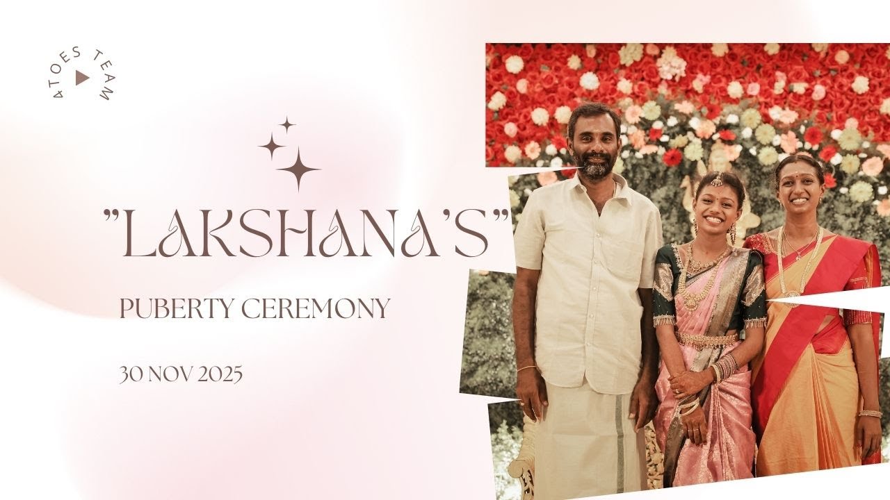 Sowmiya a Lakshana's Kongu Puberty Ceremony | #Coimbatore #4K #Montage