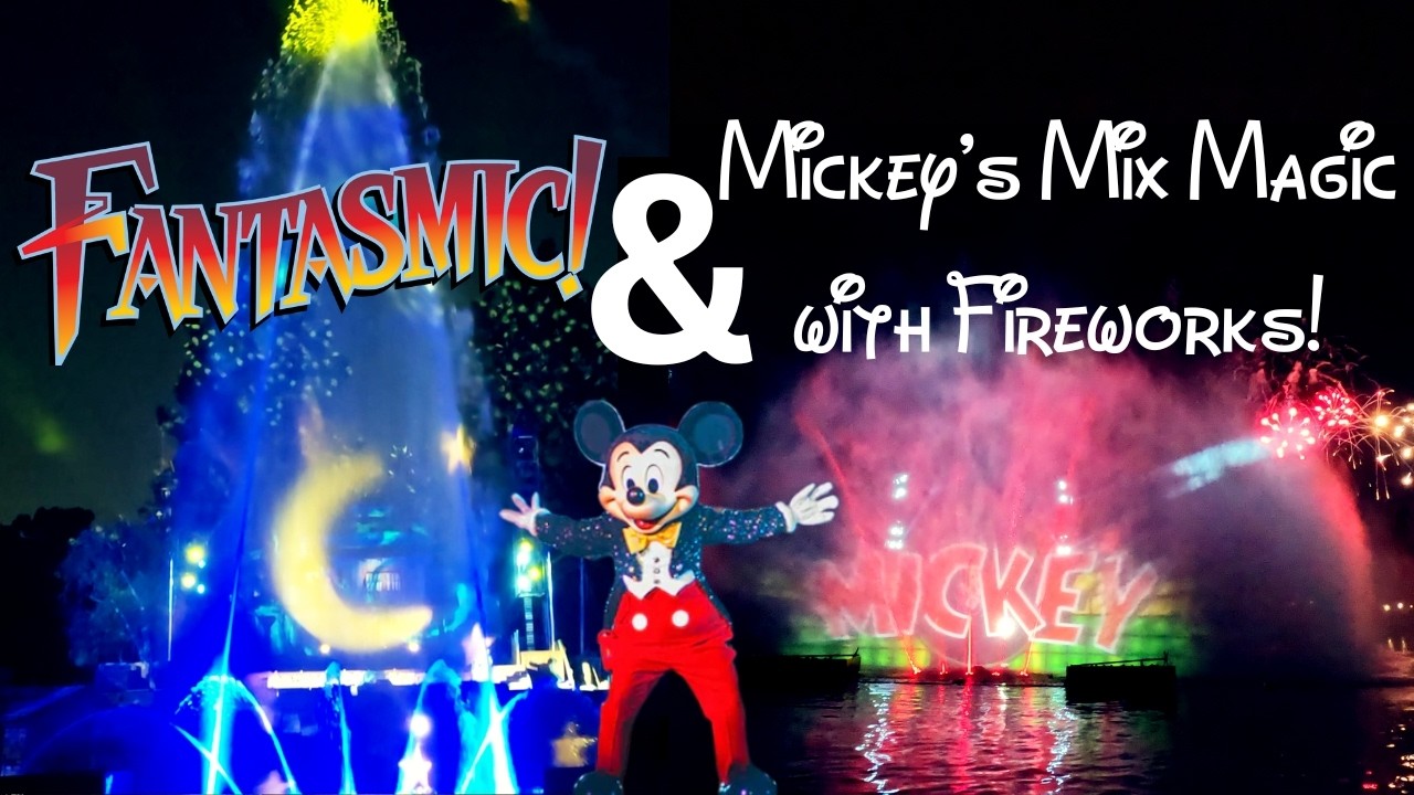 Disneyland's Fantasmic and Mickey's Mix Magic with Fireworks from the Rivers of America - Full Show