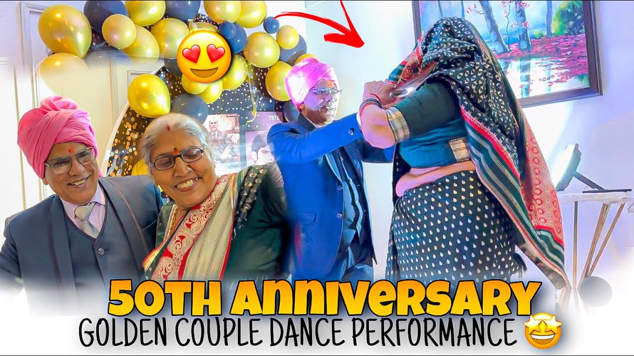 Mummy papa ka special romantic dance ❤️| Golden jubilee |anniversary surprise |@rajveervlog 