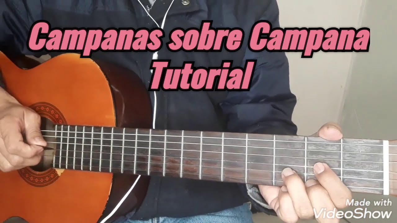 Campana sobre Campana en Guitarra, villancico Tutorial Guitarra