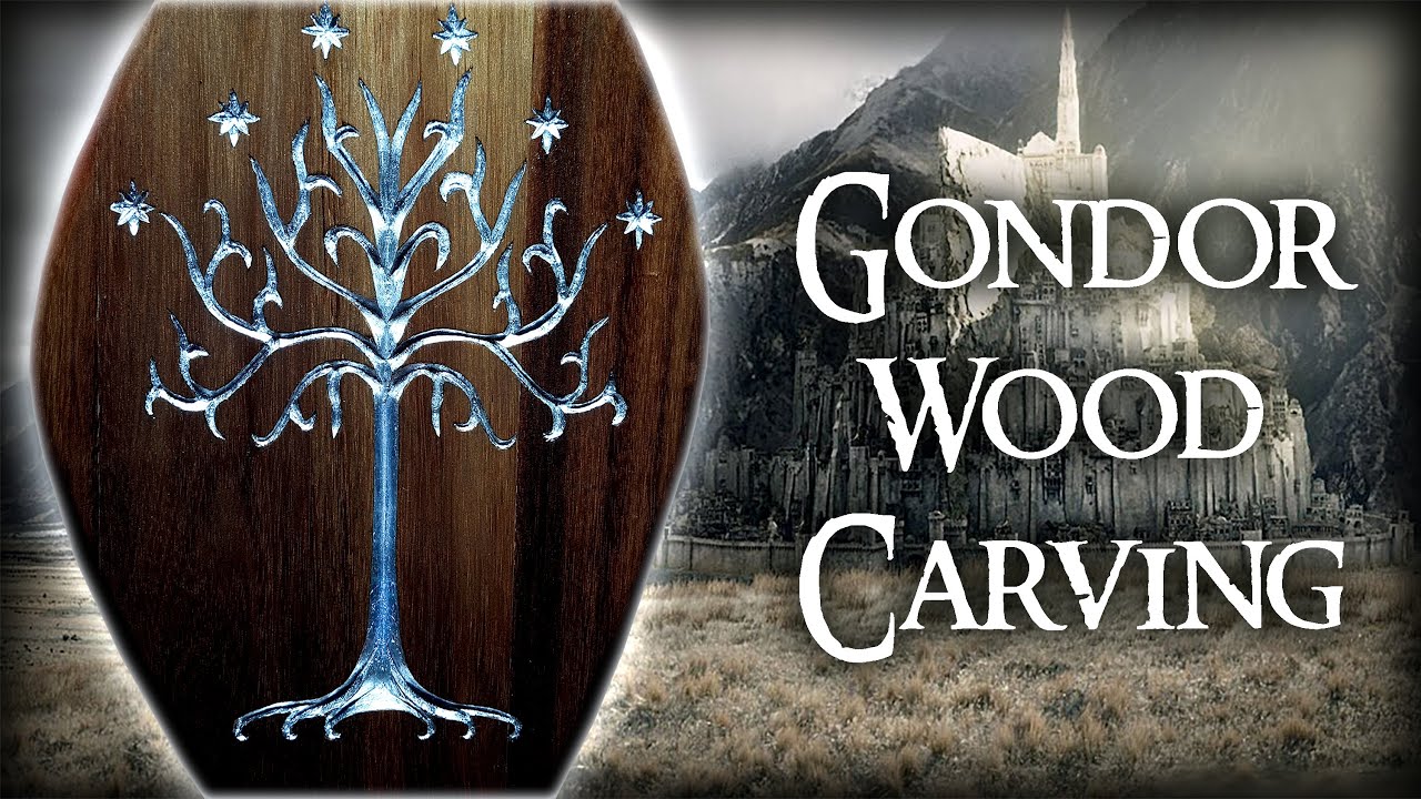 Intaglio Legno LOTR e Argentatura / LOTR Wood Carving and Silvered