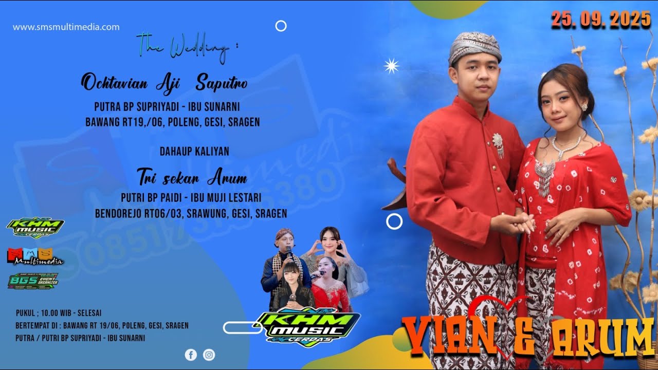 Live KHM Musik | Pernikahan Vian & Arum | BGS Pro Audio | SMS Multimedia