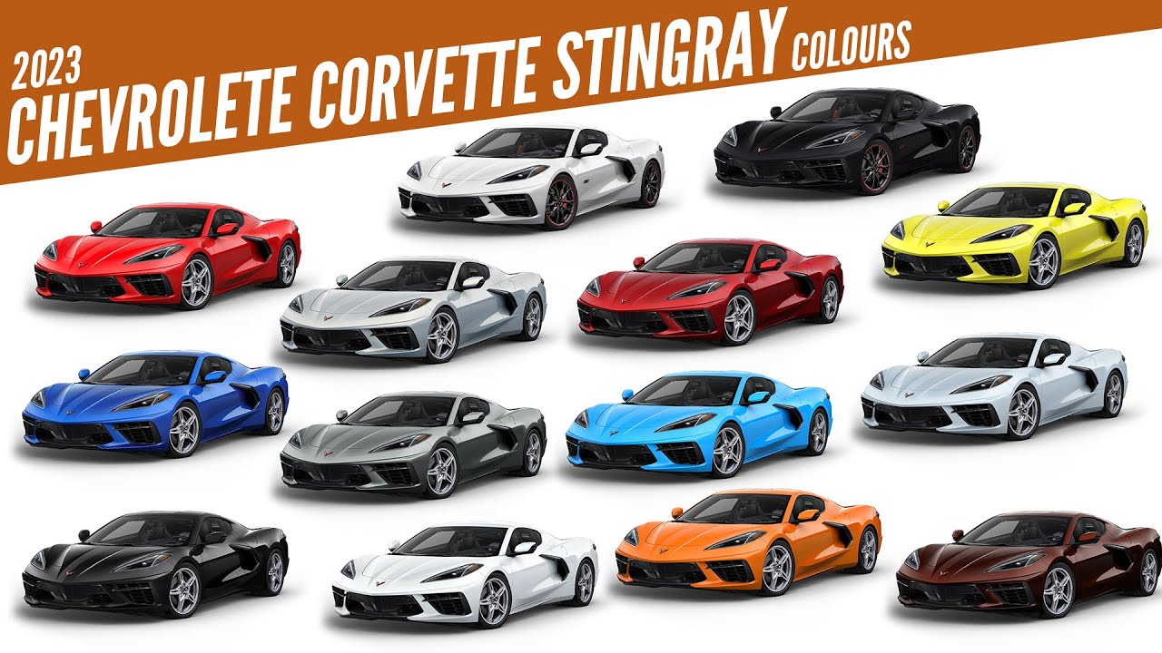 2023 Chevrolete Corvette Stingray - All Color Options - Images | AUTOBICS