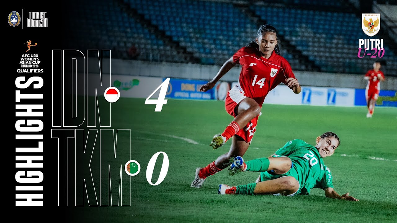 Highlights Indonesia vs  Turkmenistan - AFC U20 Asian Women's Cup Qualifiers