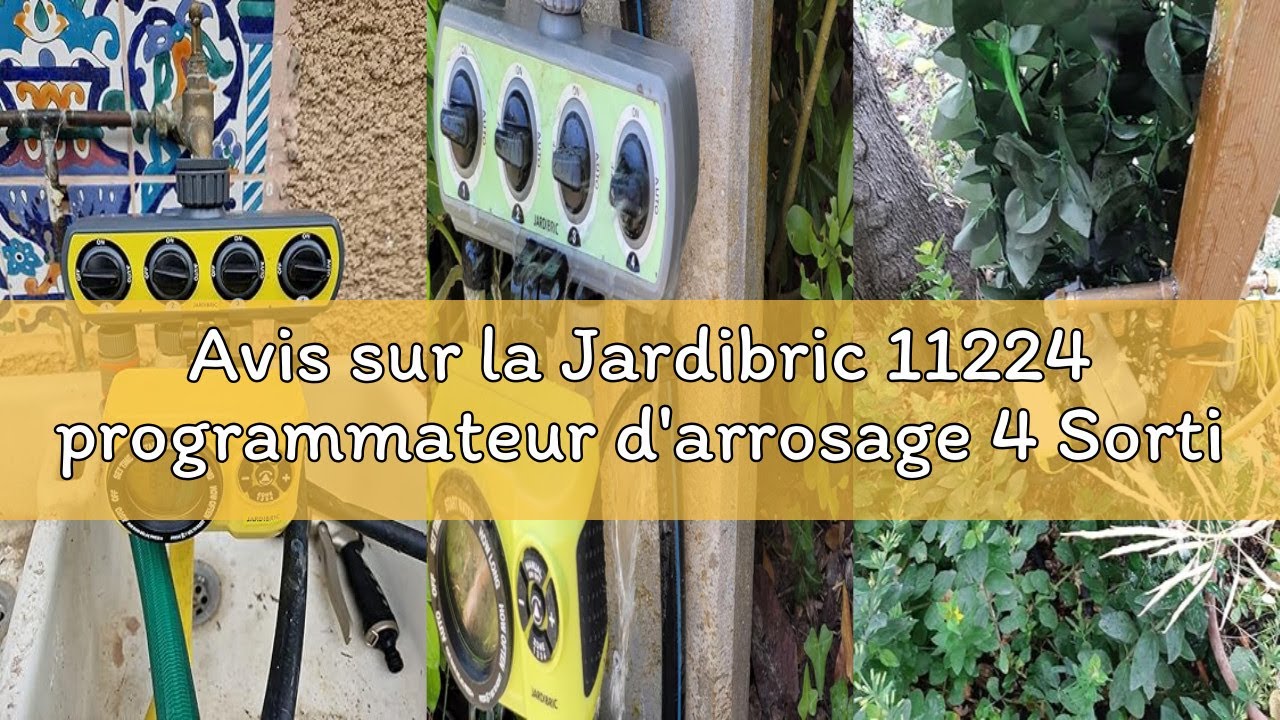 Avis sur la Jardibric 11224 programmateur d'arrosage 4 Sorties élec, Gris