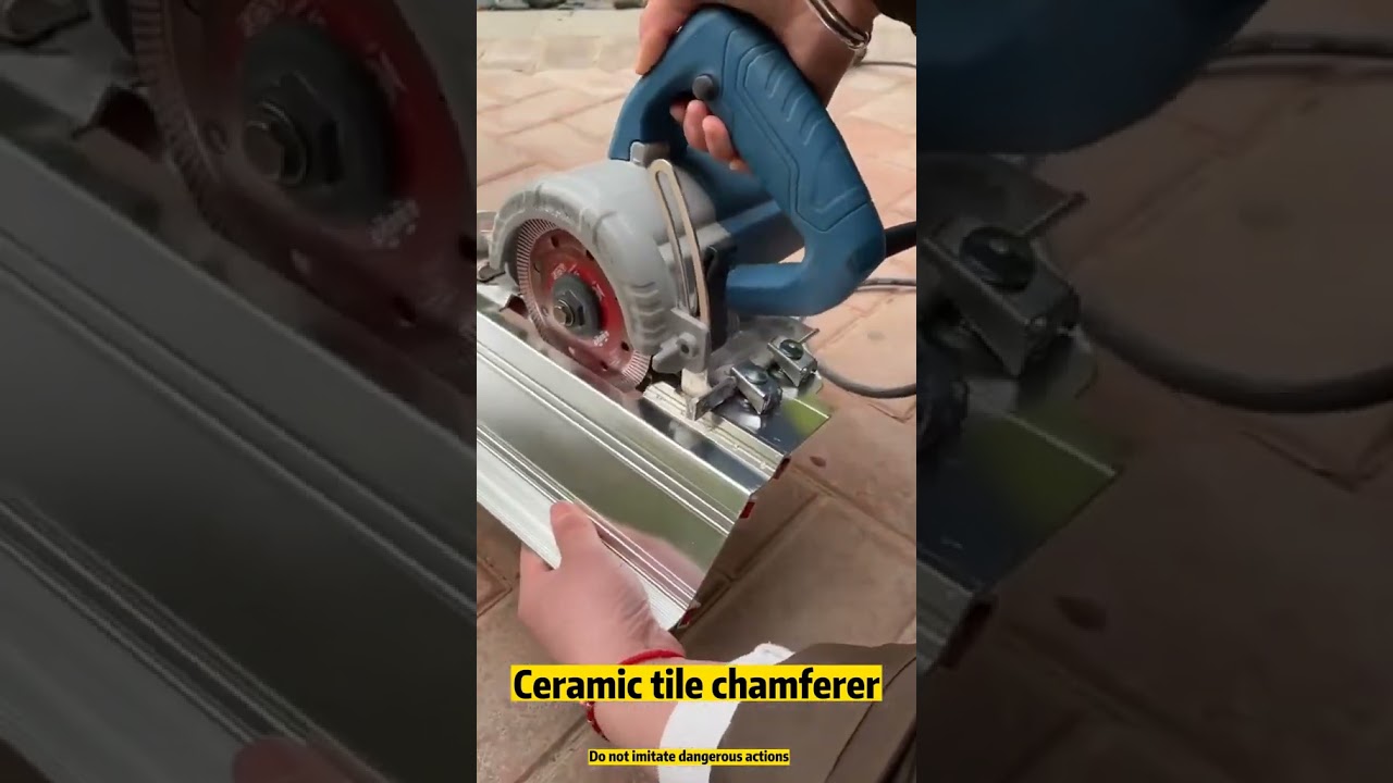 Tile Cutter  45 Degree Chamfer | 45 degree tile chamfer #shorts #tranding #diy