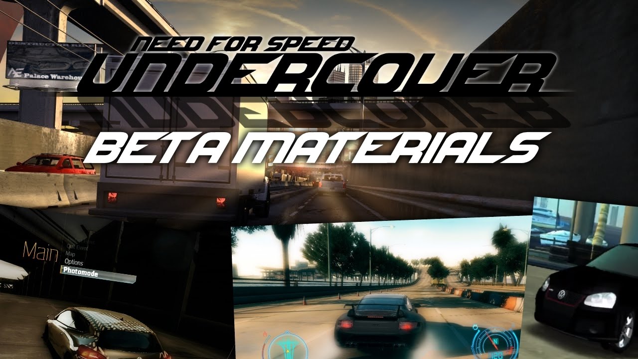 Need For Speed Undercover - Beta materials