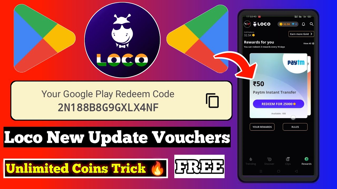 loco new vouchers update | free amazon pay gift card | free paytm cash trick loco #loco