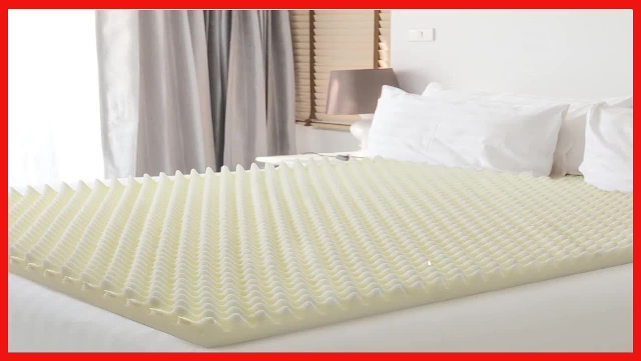 Vaunn Medical Egg Crate Mattress Topper, Ventilated, Convoluted Foam