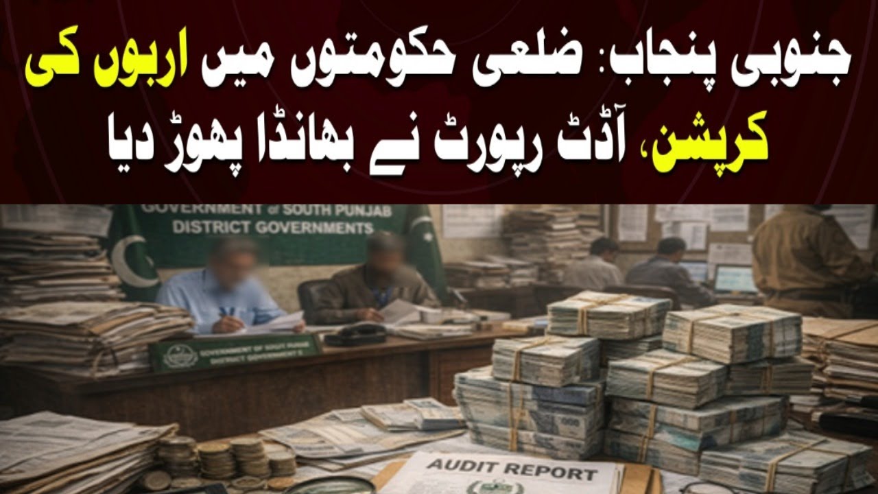 Audit Report Flags Massive Financial Irregularities in South Punjab Districts