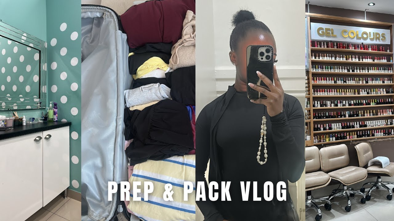 VLOG | PREP & PACK WITH ME FOR GHANA! NAILS, LASHES, WAX, HAIR & OUTFITS…MY DETTY DECEMBER RETURN!