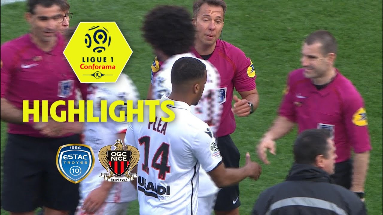 ESTAC Troyes - OGC Nice ( 0-2 ) - Highlights - (ESTAC - OGCN) / 2017-18