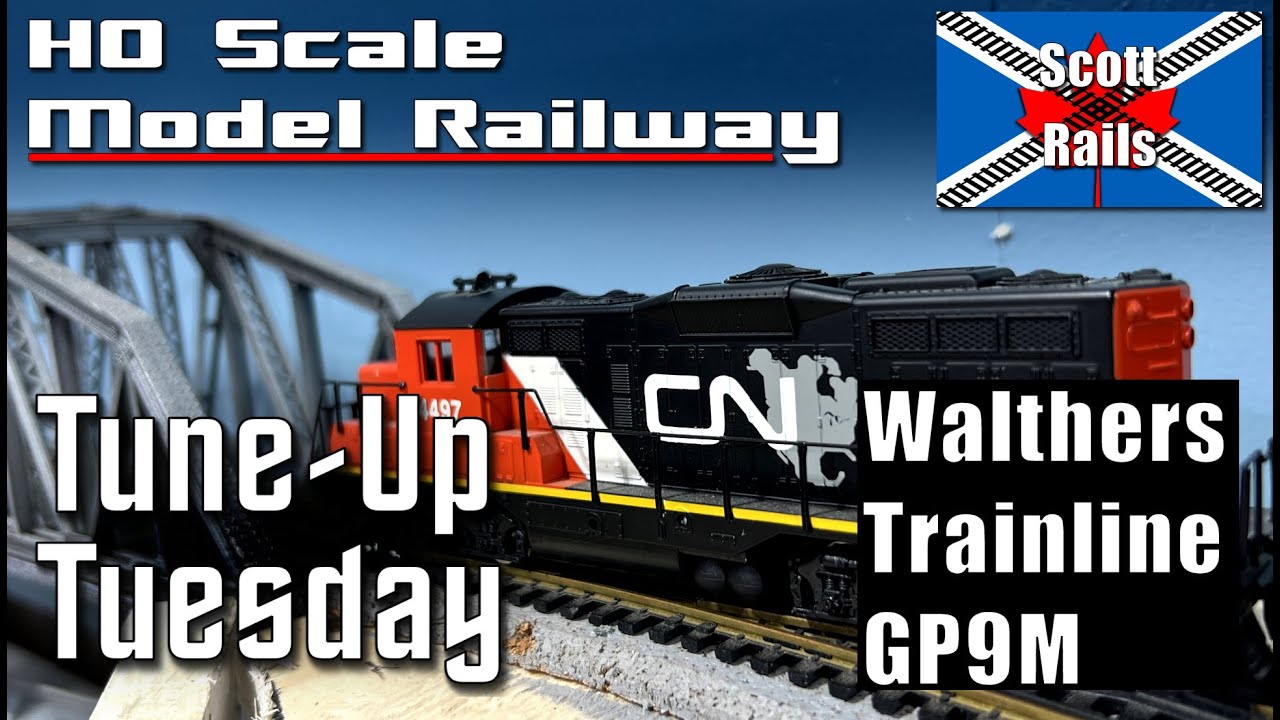 Вторник настройки — Walthers Trainline CN GP9M — модель с твердой смазкой