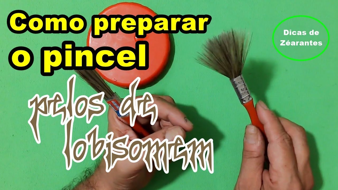 Como preparar o pincel de pelos de lobisomem