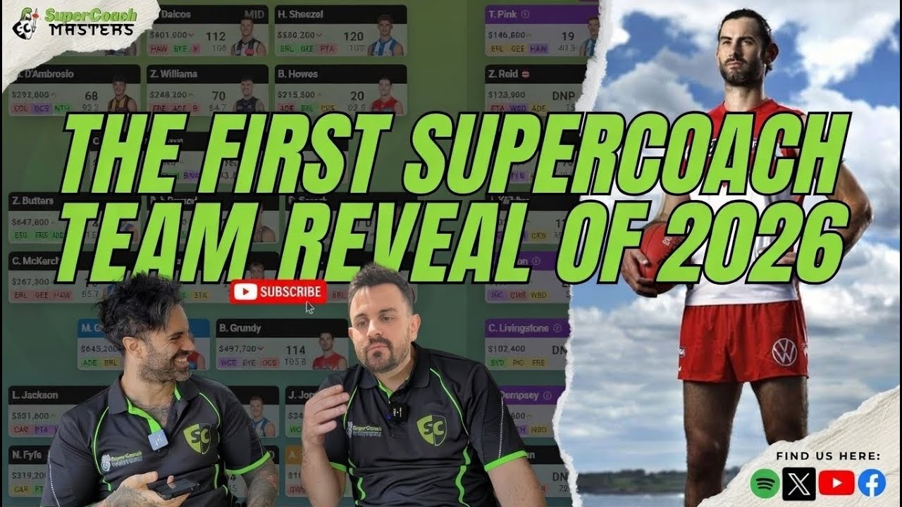 Не стоит даже пытаться выбрать команду в SuperCoach, если она не выглядит так...