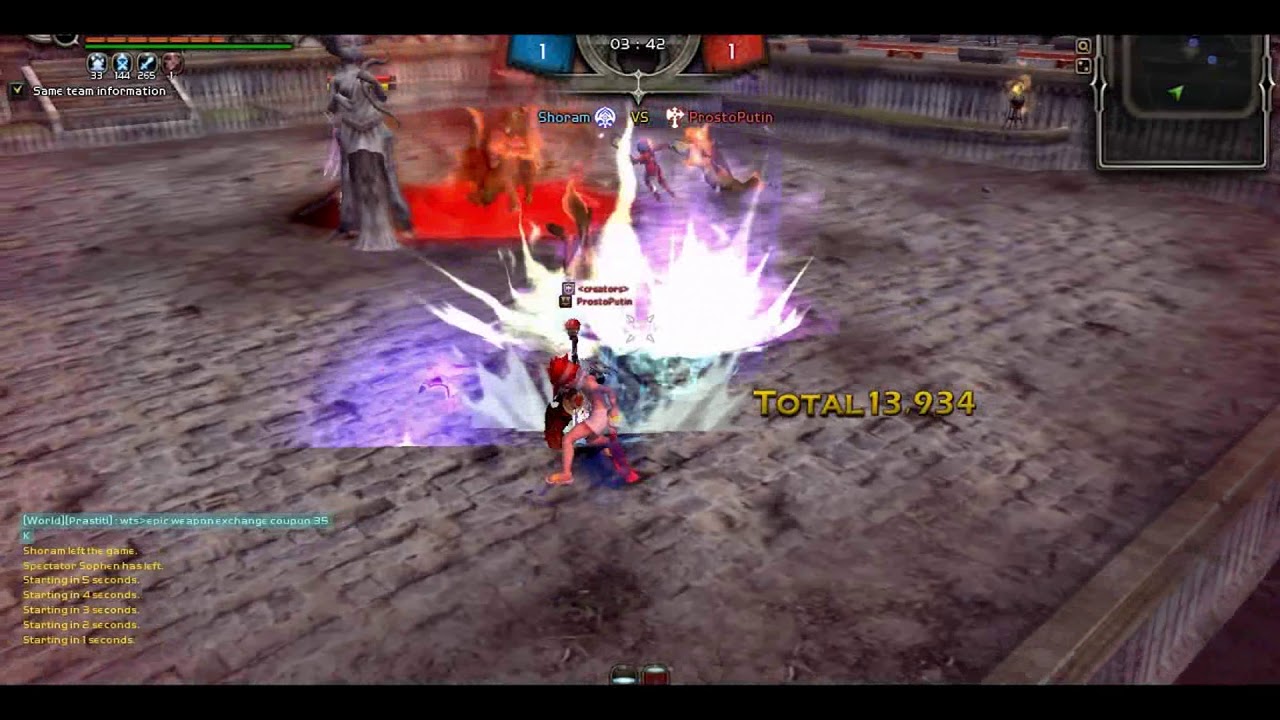 Dragon Nest PvP Destroyer vs Soul Eater