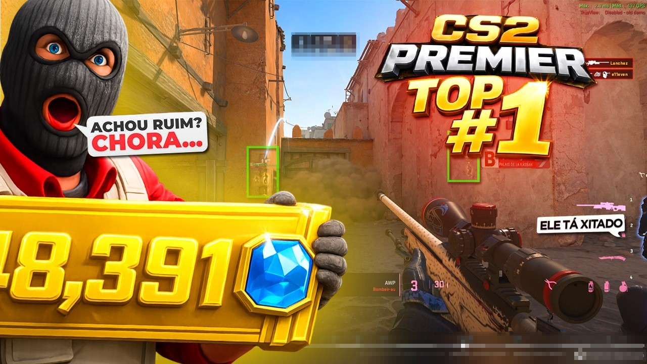 INSANO... ASSIM JOGA UM TOP #1 MUNDIAL de CS2 PREMIER (ANALISE com precisão)