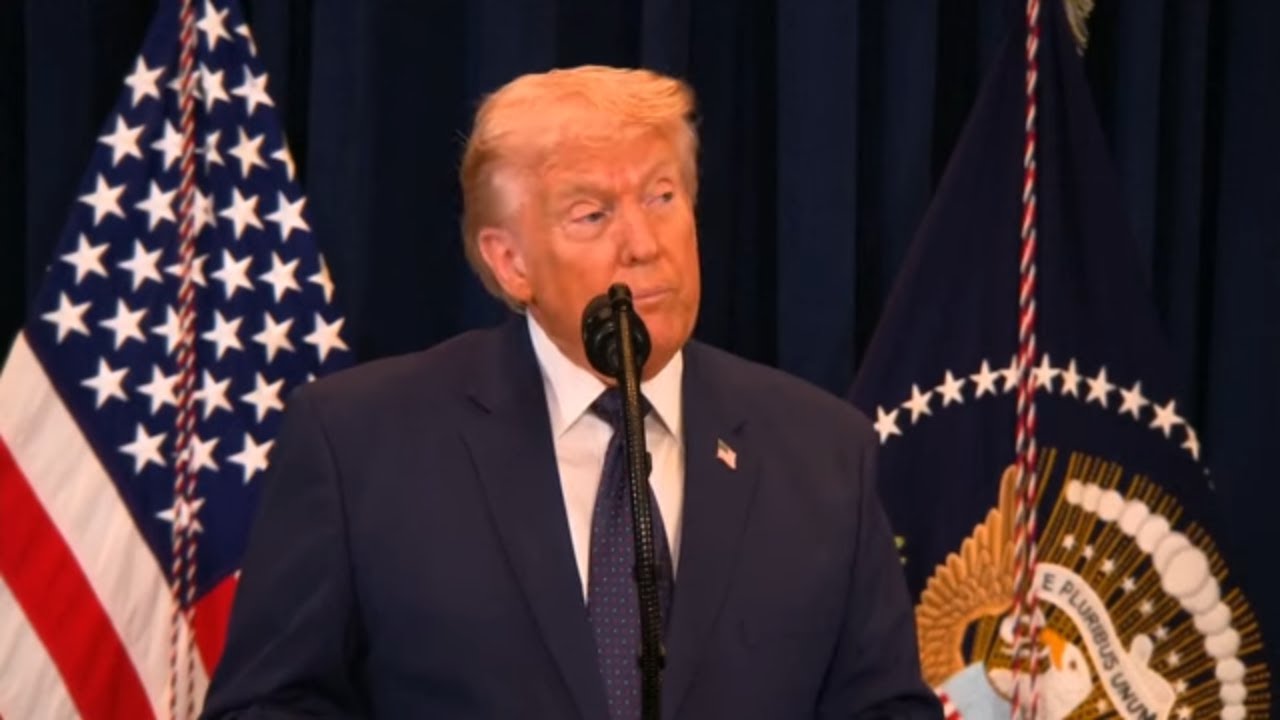 President Donald Trump is describing the conflict with Iran as 'short term'