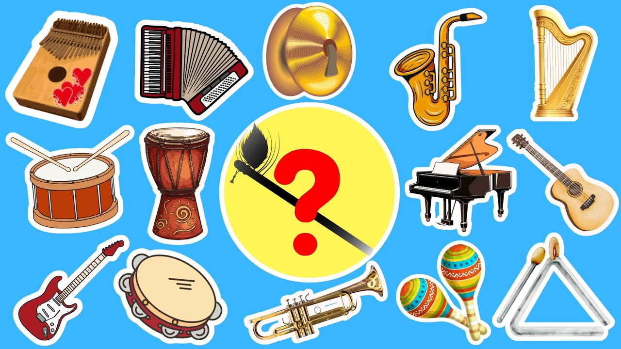 Musical Instruments Names and Sounds for Kids to Learn | Musical Instruments Sounds for Children