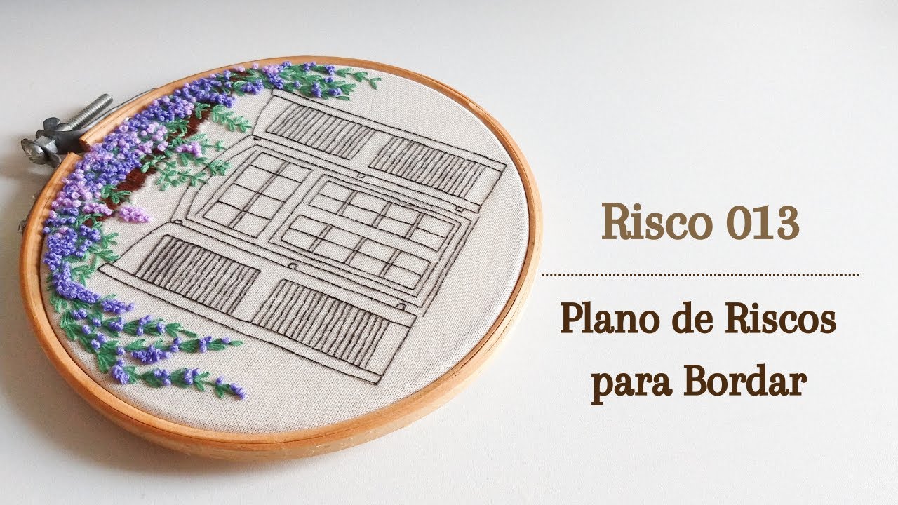Como passo o risco para o tecido com carbono especial pra bordado a mao - bordados para iniciante
