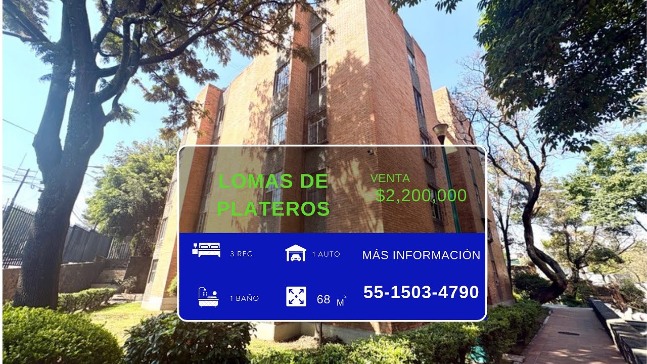 ¡VIVE EN UN ICONO! Departamento en Lomas de Plateros II, Mixcoac 📍