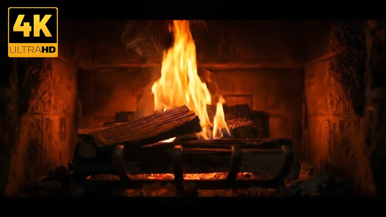 Ultimate Cozy Fireplace 🔥 3 Hours Crackling Fire in 4K | No Ads | Relax & Sleep