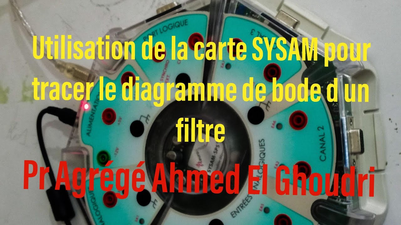 Utilisation de la carte SYSAM pour tracer le diagramme de bode d un filtre