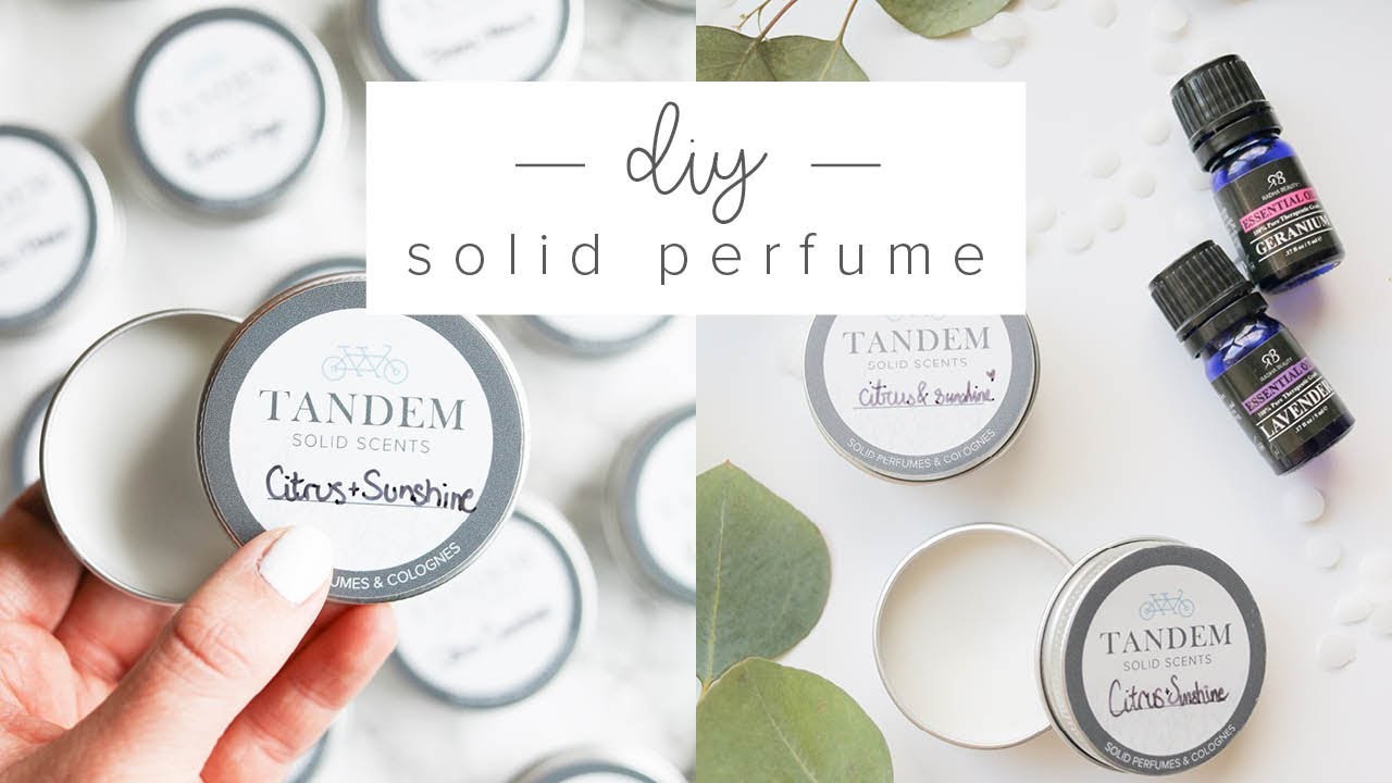 DIY HOW TO MAKE SOLID PERFUME & COLOGNE | FREE PRINTABLE