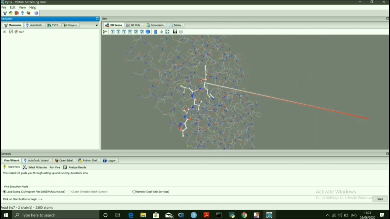 Virtual screening using PyRx