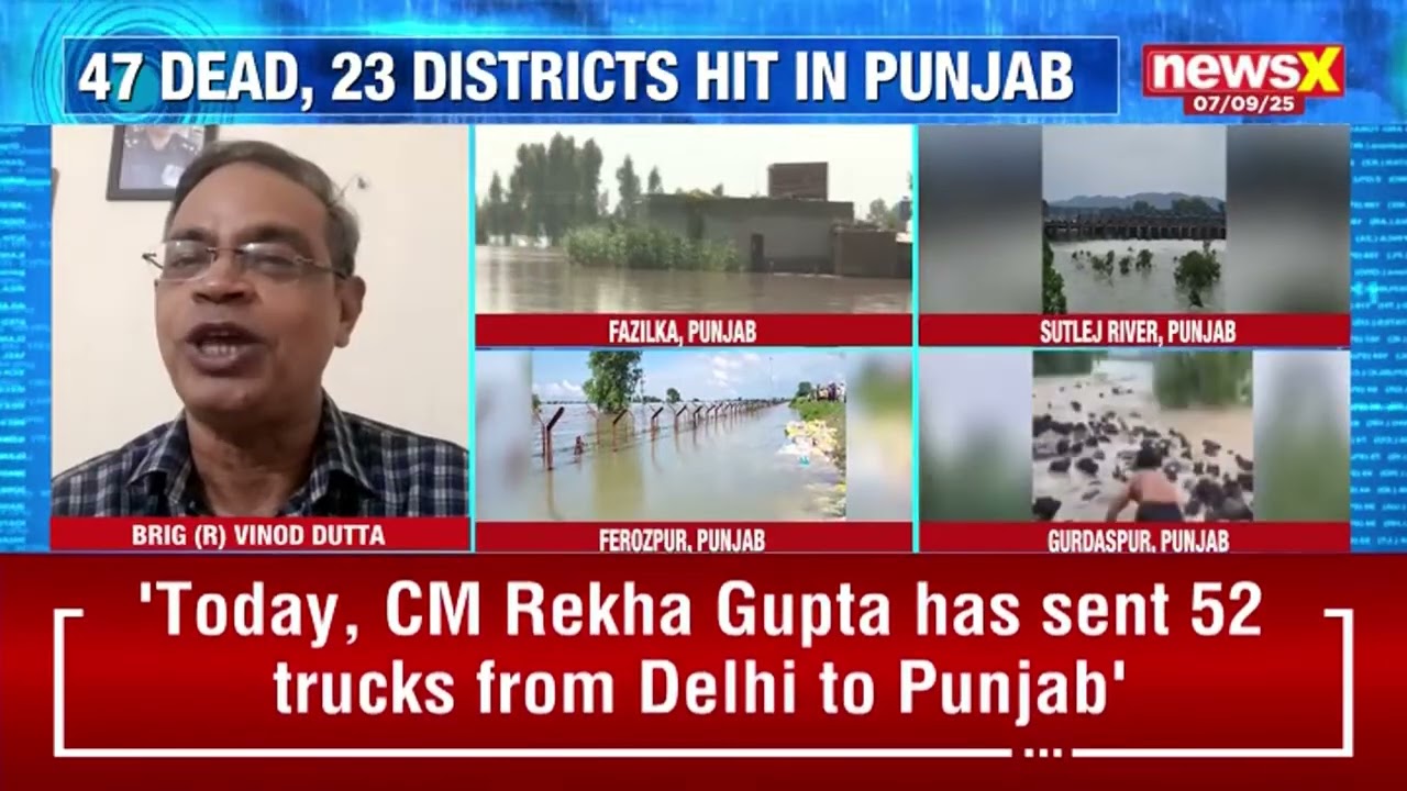 Punjab Flood Crisis: Brigadier Vinod Dutta Explains Punjab Relief Operations Amid Rising Death Toll