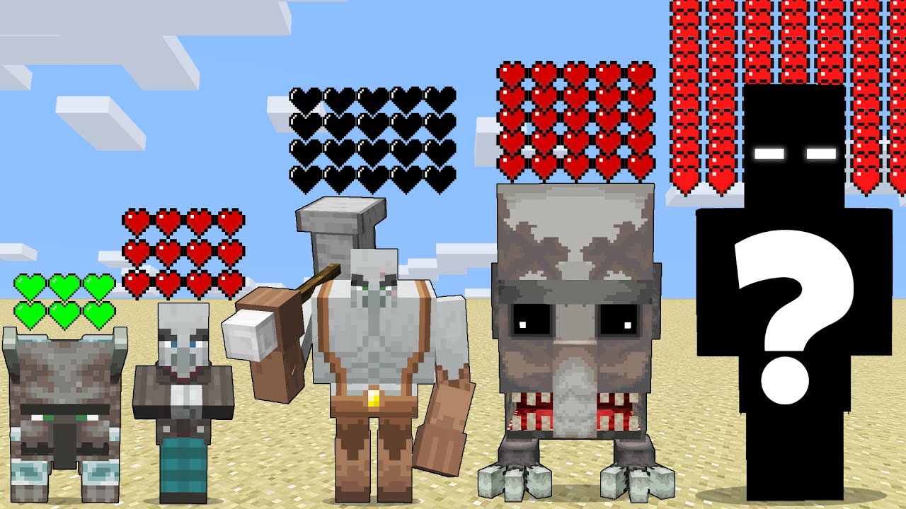 WHICH ALL ILLAGERS AND RAID MOBS IS TRULY IMMORTAL?