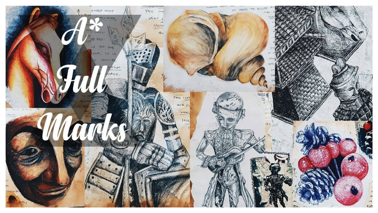 A* GCSE Art Book // (FULL MARKS!) Yr 11 Exam