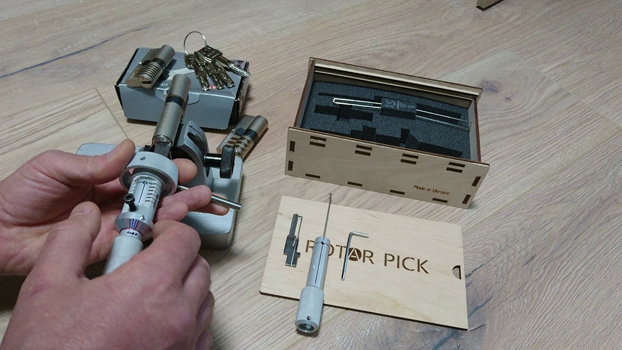 Hybrid locksmith tool--Iseo R6 & AGB  Rotorpick.com